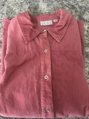 Chaqueta Joan Rivers Grande Elástica Pana Abotonada Delantera Foto 1 de 4