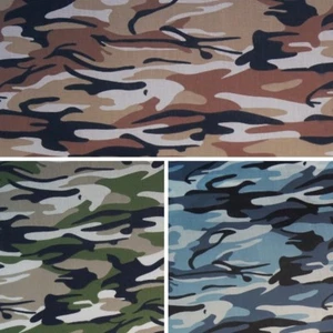 Polycotton Fabric Military Camouflage Army Urban Camo Jungle - Picture 1 of 4