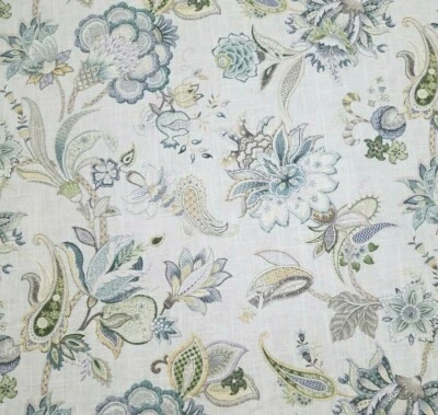 Flora de jardín en espuma por 54" de ancho P Kaufmann 100 % algodón Slub pato jacobeo Foto 1 de 3