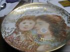 Edna Hibel Plate "Tammy & Kaile Jo" Fourth in Mother's Day Series 1995
