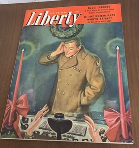 LIBERTY Magazine December 23 1944 Eleanor Roosevelt Article Caroline Miller Ads - Picture 1 of 7