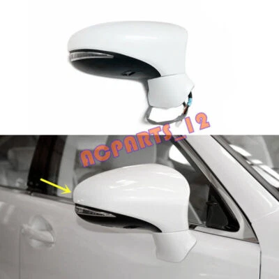 🔥 Conjunto de espejos retrovisores laterales derechos blanco perla (11 pines) para Lexus ES300h 13-18 Foto 1 de 4