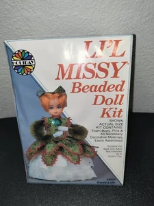 Li'l Missy Beaded Doll Kit #13439 Green Lolly by Holiday USA New/Sealed - Picture 1 of 9