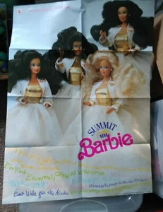 VINTAGE PROMO POSTER 1990 First Annual Barbie Summit 18"X24" - Picture 1 of 1