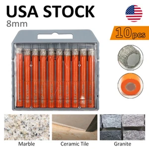 Diamond Dry Drill Bit 5/16'' HOle Saw Cutter for Tile Granite Marble 10pcs BGTEC - Picture 1 of 10