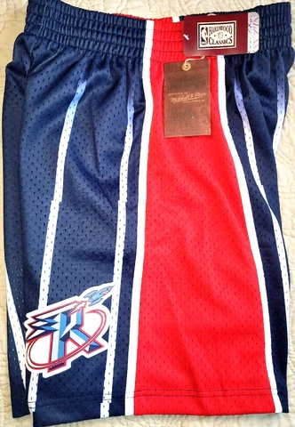NEW MITCHELL&NESS, MENS SMALL, 96-97 NBA HOUSTON ROCKETS🏀ROAD SHORTS-MSRP$80.00 Cover
