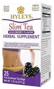 Slim Tea Acai Berry Flavor - Weight Loss Herbal Supplement Cleanse and Detox - 2 - Picture 1 of 11