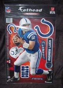 ANDREW LUCK #12 COLTS 12X17 FATHEAD PEEL & STICK VINYL DECAL SHEET - Picture 1 of 1