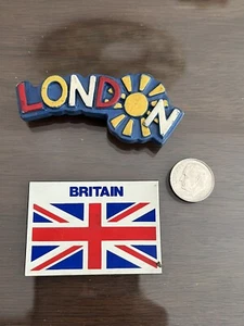 London & Britain Vintage Refrigerator  Magnets Circa 1990's Travel Collectible - Picture 1 of 2