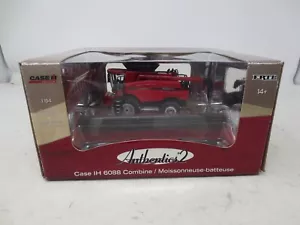 Ertl Authentics #2 Case IH 1/64 Scale 6088 Farm Toy Combine w/Grain & Corn Heads - Picture 1 of 6