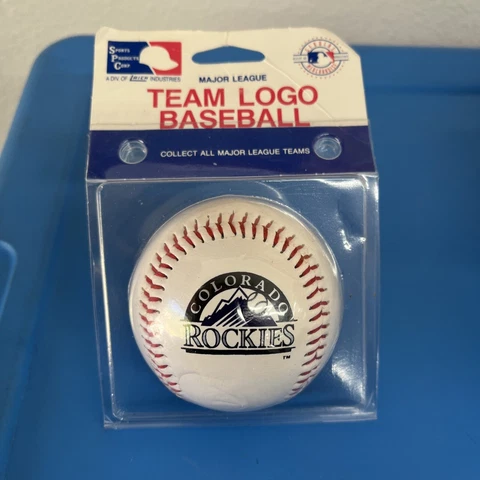 Vintage Colorado Rockies Team Logo Ball MLB Baseball Genuine Merchandise Cover