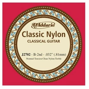 D'Addario J2702 Nylon Classical Guitar Single String Normal Tension ( 2nd, B ) - Picture 1 of 1