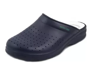 Ciabatta Pantofola Sanitaria Uomo in pelle Blu scuro, Sanital Light 754 - Imagen 1 de 5
