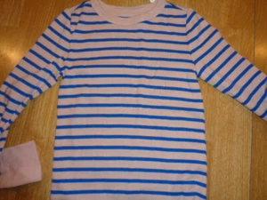 NWT Gymboree New Arrivals pink and blue stripe top shirt small 5-6 - Picture 1 of 1