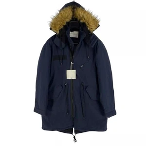 RRP 450€ Chevignon Hombre Azul Marino Acolchado Capucha Chaqueta Parka Talla XL - Imagen 1 de 14