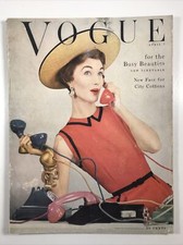 VOGUE APRIL 1955 ヴォーグ ヴィンテージ雑誌 1950年代 希少-