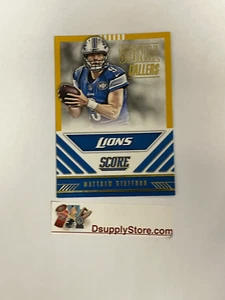 2016 Score Signal Callers Gold Rams Lions #8 Matthew Stafford FREE SHIPPING - Picture 1 of 1