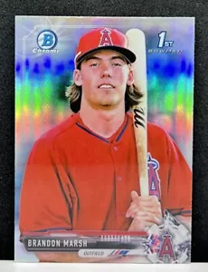 Brandon Marsh 2017 Bowman Chrome Mini 1st Bowman REFRACTOR Angels Phillies - Bild 1 von 2