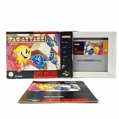 Super Nintendo Spiel : Pac-Attack Namco - OVP Anleitung Modul | SNES Pal Game - Bild 1 von 4