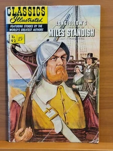 Classics Illustrated Longfellow's Miles Standish #92 GD HRN 92 Gilberton 1952 - Imagen 1 de 5