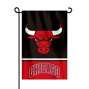 Chicago Bulls 12X18 Inch Double Sided NBA Basketball Garden Flag Only - Picture 1 of 1