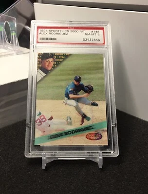 Alex Rodriguez 1994 Sportflics 2000 #148 (RC) PSA 8 NM-MT - Image 1 of 3