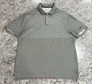 Camisa polo de golf Nike Tiger Woods para hombre grande gris rendimiento DA2995-100 - Imagen 1 de 12