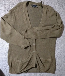 Cárdigan tejido Liz Sport para mujer M de gran tamaño verde oliva de colección suéter top - Imagen 1 de 16