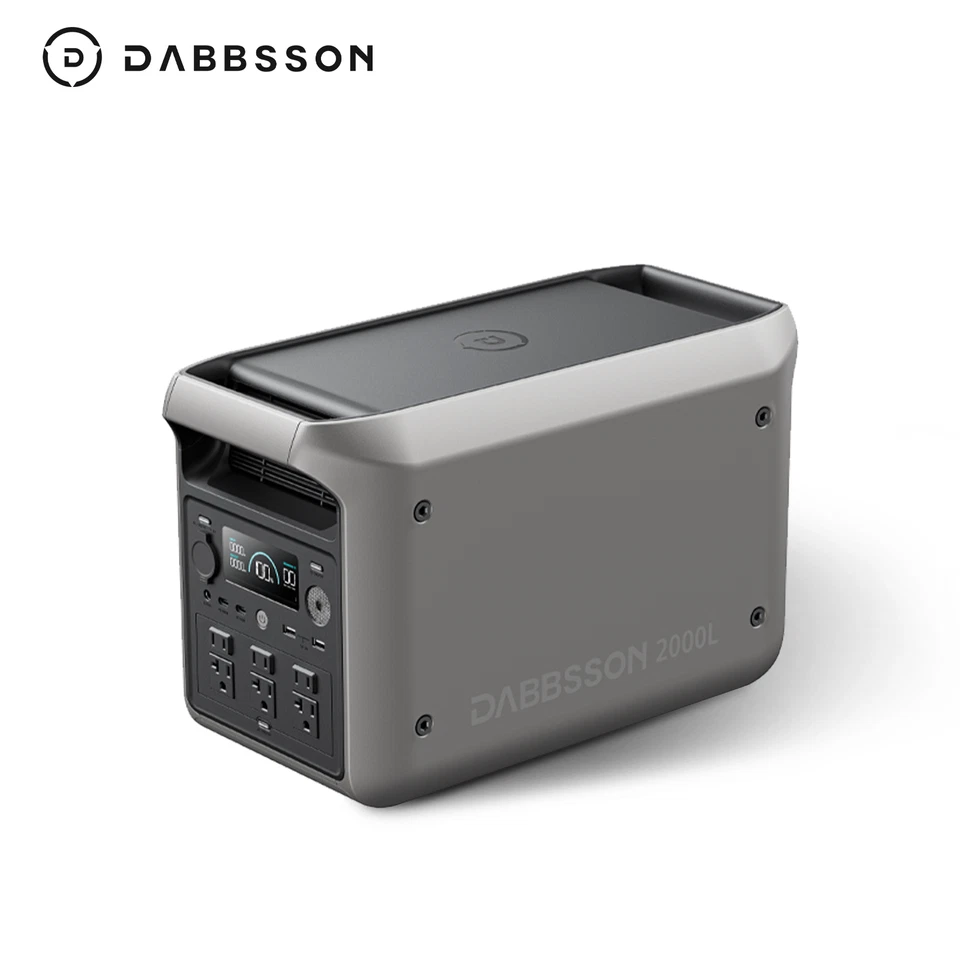 Dabbsson 2000L 2200W 2048Wh Portable Power Station Solar Generator App Control