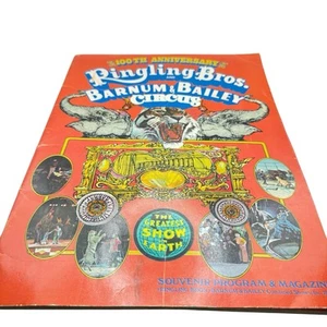 Ringling Brothers Barnum & Bailey Circus 100° Edizione 1972 Programma Con Poster - Foto 1 di 23
