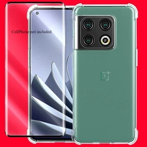 Custodia TPU protezione schermo vetro temperato copertura completa per OnePlus 10 Pro 5G USA - Foto 1 di 4