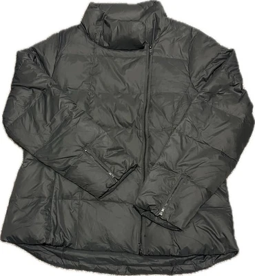 Chaqueta acolchada asimétrica con cremallera cuello embudo Eileen Fisher talla XL $398 NUEVA CON ETIQUETAS  Foto 1 de 3