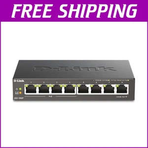 8-Port Gigabit PoE Switch with 4 Power Over Ethernet Ports - Unmanaged Design - Picture 1 of 10