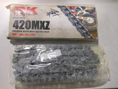 Cadena de carreras de motocross premium 120L NOS RK 420MXZ Foto 1 de 4