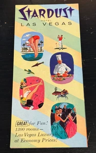 Vintage Stardust Hotel Las Vegas Multi-Page Brochure - Picture 1 of 14