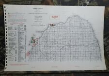 Vtg 1953 Huron County Michigan Dept Conservation Plat Maps 11" X 17"