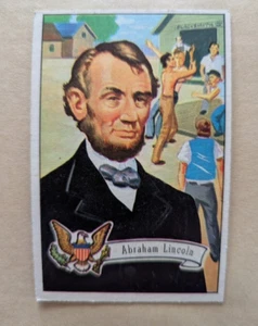 1956 Topps US Presidents Set # 19 Abraham Lincoln sehr guter Zustand - Bild 1 von 3