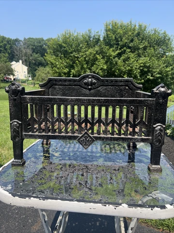 Antique/Vintage Cast Iron Fireplace Basket Grate Coal Box Wood Log Holder Insert Cover