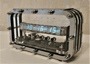 Nixie clock nixie tube clock homemade handmade tubes VFD ICE adidas style clock - Picture 1 of 10