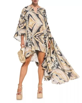 Cult Gaia ALOE MULTI Adora High/Low Swim Cover-up Dress, US Small - Imagem 1 de 3