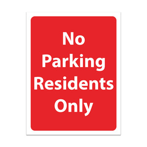 No Parking Residents Only Sign Private Parking Signage Sticker / Rigid Sign