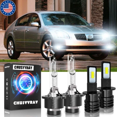 Kit de luces antiniebla LED de haz bajo para Nissan Máxima 2004 2005 2006 Foto 1 de 4