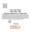 JOCK WILSON FALKIRK 1949-1953 RARE ORIGINAL HAND SIGNED CUTTING/CARD