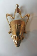 edler Anhänger , Kettenanhänger , 935 Silber vergoldet , 5cm, Ägypten ,Nofretete