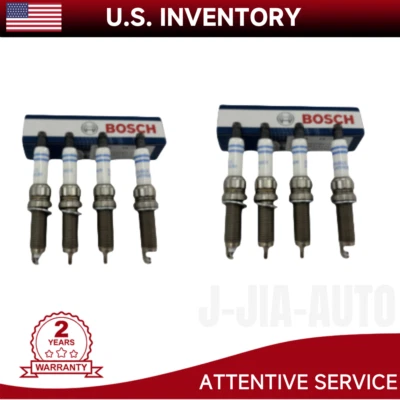 OEM 8Pcs Double Platinum Spark Plug For BMW 550i 650i 750i M5 M6 X5 0242145541 - Imagem 1 de 4