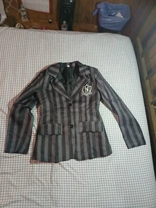Black & Gray Stripes Size Youth XS Blazer - Picture 1 of 3
