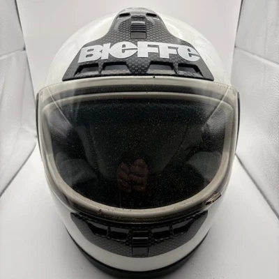 Casco completo de motocicleta vintage Bieffe AIRT-C-C blanco/negro-talla XL Foto 1 de 4