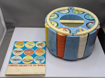 JELLO 1961  Wheel - 200 Poker Chips Carousel Complete Aircraft Original Box Foto 1 de 4