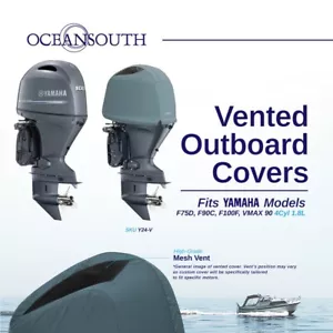 Oceansouth Vented / Running Cover for Yamaha Outboards 4CYL 1.8L F90C & F100F - Picture 1 of 14