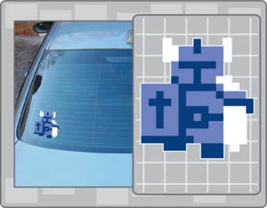 Blue DARKNUT Enemy Vinyl Decal #1 Car Truck Sticker The Legend of Zelda NES - Imagen 1 de 1